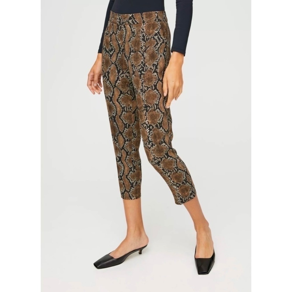 Aritzia Babaton Conan Snake Print Crop Dress Trousers 2